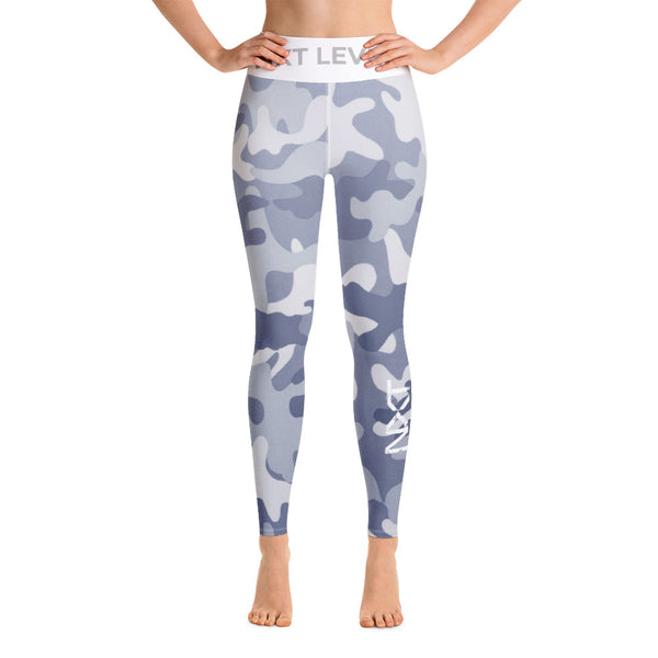 Blue Camo High Waist Leggings